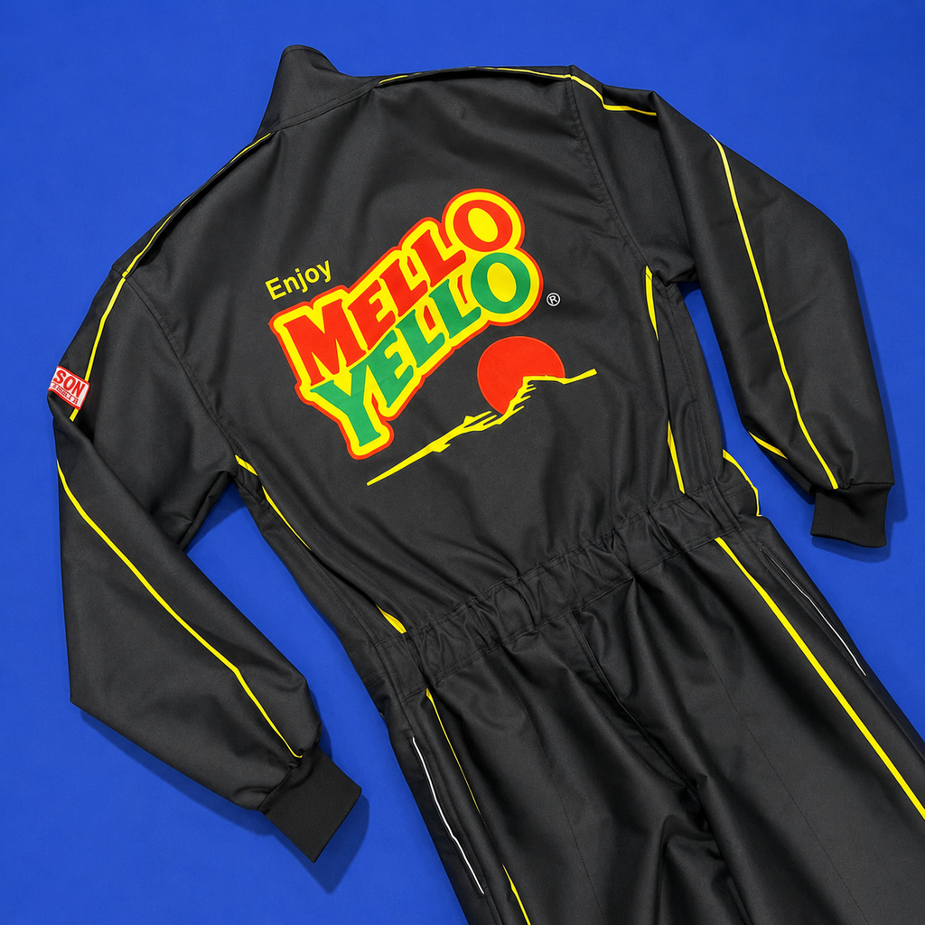 Custum Karting Suit With Logo For Adult, Mello Yellow Go kart Racing Suit, Personalized Karting Suit, Racing Suit For Men