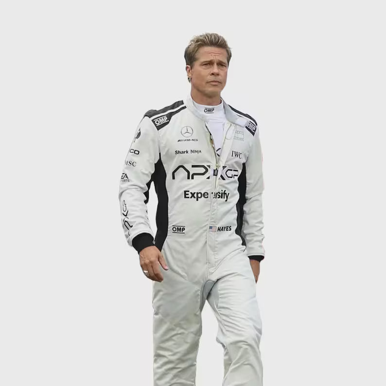 APX GP Team Replica Custom Brad Pitt F1 Movie Racing Suit ,Racing Suit for Men, Personalized Karting Suit, Custom Go Kart Suit, Custom Racing Overall, Motorsport Racing Suit, Custom Driver Suit, Racing Suit With Logo