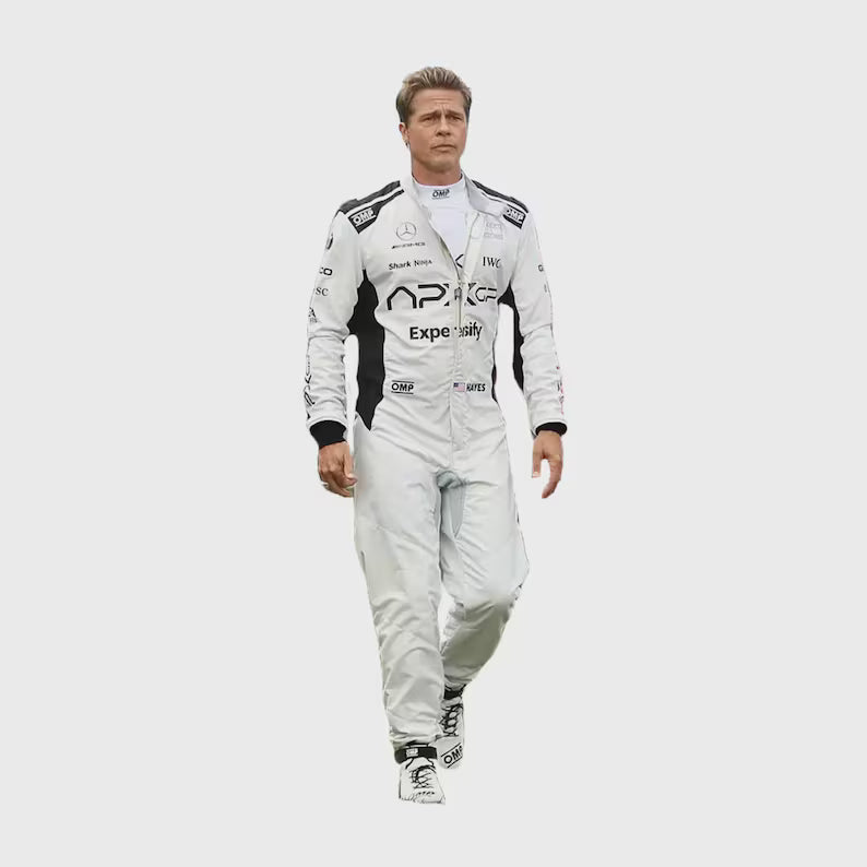 APX GP Team Replica Custom Brad Pitt F1 Movie Racing Suit ,Racing Suit for Men, Personalized Karting Suit, Custom Go Kart Suit, Custom Racing Overall, Motorsport Racing Suit, Custom Driver Suit, Racing Suit With Logo