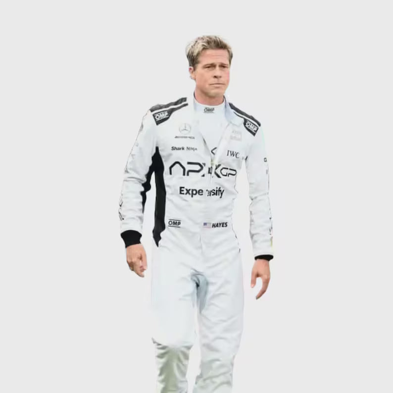 APX GP Team Replica Custom Brad Pitt F1 Movie Racing Suit ,Racing Suit for Men, Personalized Karting Suit, Custom Go Kart Suit, Custom Racing Overall, Motorsport Racing Suit, Custom Driver Suit, Racing Suit With Logo