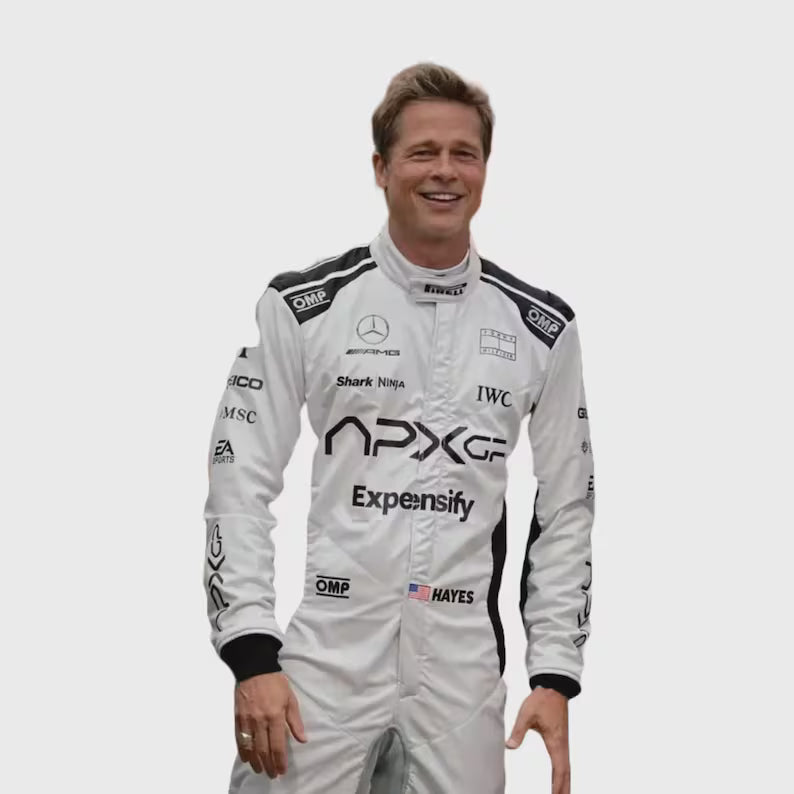 APX GP Team Replica Custom Brad Pitt F1 Movie Racing Suit ,Racing Suit for Men, Personalized Karting Suit, Custom Go Kart Suit, Custom Racing Overall, Motorsport Racing Suit, Custom Driver Suit, Racing Suit With Logo